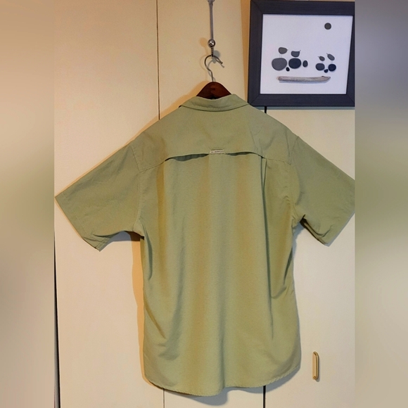 ExOfficio Men's green Vented Button Up Short Sleeve Shirt size L - Picture 8 of 12